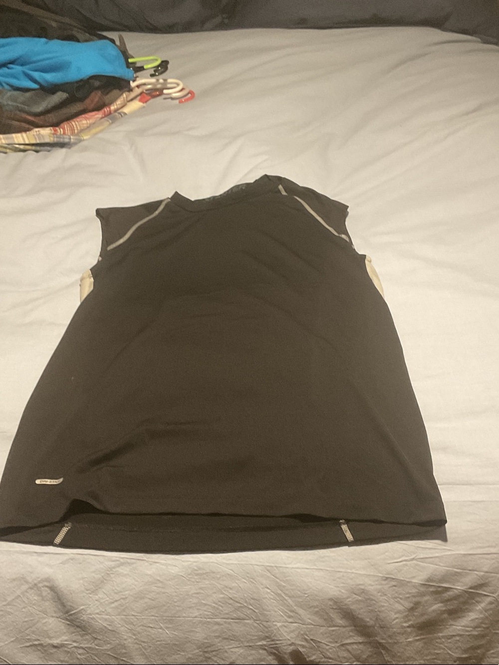 STARTER Black Sleeveless Athletic Tank with Reflective Trim